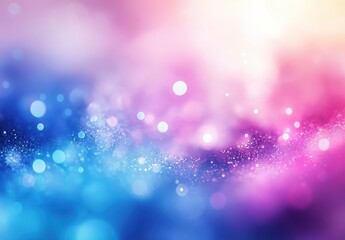 Poster - Soft Colorful Bokeh Background with Beautiful Gradient Shades of Pink, Blue, and Purple for Creative and Artistic Designs