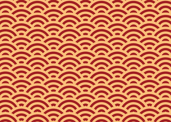  chinese wavy red background
