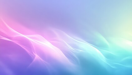Poster - Soft Pastel Waves Abstract Background for Creative Projects, Featuring Gentle Gradients of Purple, Pink, and Blue Shades Ideal for Relaxing Themes