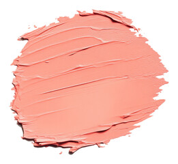 Poster - Texture of coral pink paint swatch with smooth strokes, abstract art concept