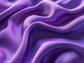 Poster - Soft Purple Silk Fabric with Beautiful Ripples and Elegant Texture Showcased in Natural Light for Fashion and Textile Backgrounds
