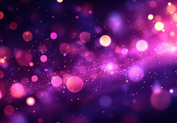 Poster - Vibrant Abstract Background with Colorful Bokeh and Sparkles in Purple and Pink Hues for Creative and Artistic Projects