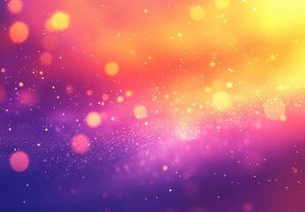 Poster - Vibrant Abstract Background with Colorful Bokeh Effects and Sparkling Particles for Creative Designs and Elegant Digital Art Projects