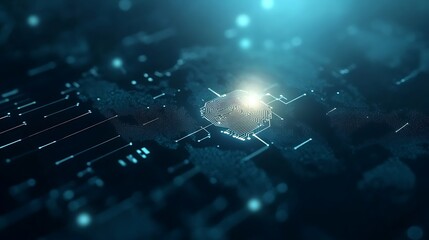 Aufkleber - AI-powered futuristic virtual economy in the metaverse, showcasing innovative digital landscapes and technology.