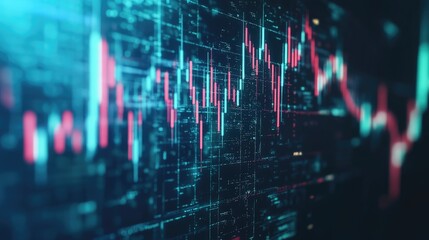 Poster - Virtual stock exchange platform with financial analytics, digital economy growth, and secure wealth accumulation.