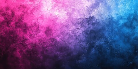 Poster - Vibrant Abstract Texture Design with a Gradient of Pink, Purple, and Blue Colors for Background or Wallpaper in Artistic Presentation