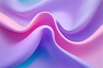 Poster - pastel purple pink blue gradiant background with soft lines ideal for fashion and summer designs