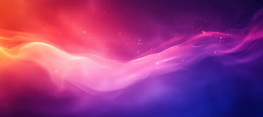 Poster - Vibrant Abstract Waves of Colorful Light with Soft Gradients and Magical Glow for Backgrounds and Digital Art Projects