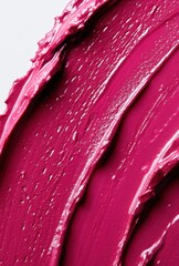 Poster - Vibrant Magenta Paint Swirls on Canvas Showcasing Textured Layers of Vivid Color for Artistic and Creative Background Use