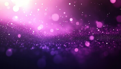 Poster - Vibrant Purple and Pink Abstract Background with Soft Bokeh Lights and Sparkles for Creative Design and Artistic Projects
