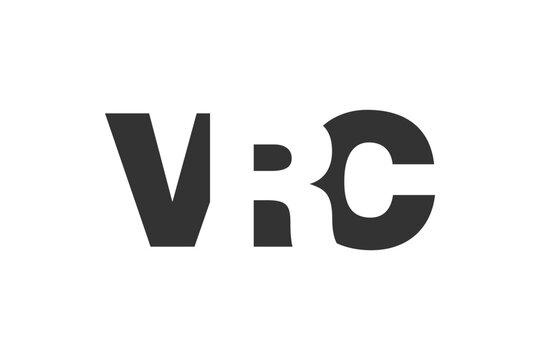 VRC logo design. Initial letter V R C bold font style for tech startups, consulting, corporate branding. Creative company name, headlines typography identity, trendy logotype.