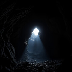 Wall Mural - light in the cave