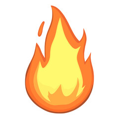 Wall Mural - cartoon flame icon fire illustration background vector