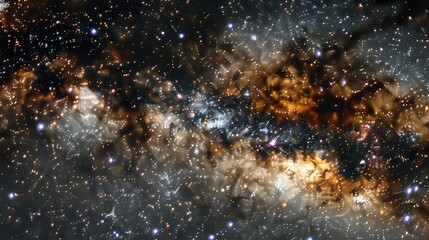 Wall Mural - stunning cosmic nebula against a starry backdrop