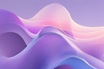 Wall Mural - ethereal pastel purple pink blue gradient abstract design with soft smooth outlines