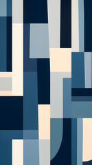 Wall Mural - navy blue abstract modern print design pattern geometric shapes design poster background
