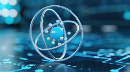 Poster - Stunning Visualization of Quantum Electrodynamics in a Futuristic Concept