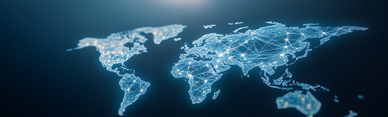 Leinwandbilder - ahmadwahyuutomo776@gmail.com Image of interconnected global trade logistics and shipping concepts.