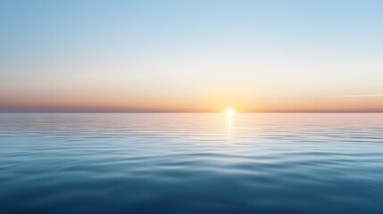 Poster - Stunning Sunset Over a Peaceful Summer Lake with Mesmerizing Reflections on the Calm Serene Water Surface  Idyllic Landscape Scene at Dusk with Vibrant Colors in the Sky