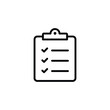 © Rahayu - Clipboard icon. clipboard line icon vector