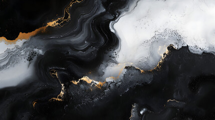 Wall Mural - onyx stone texture with deep shadows and faint white streaks