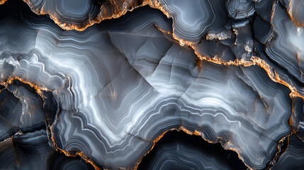 Wall Mural - onyx stone texture with deep shadows and faint white streaks