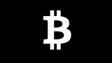Bitcoin Symbol on Black Background