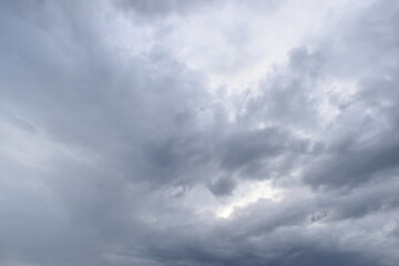 Wall Mural - blue sky and white cloud background, cloudy in rainny season