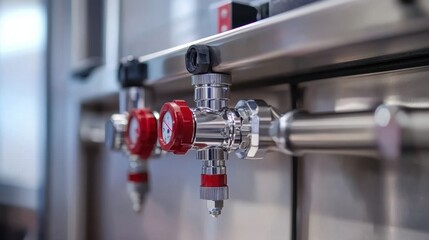 Poster - Industrial temperature control unit with multiple adjustment buttons.