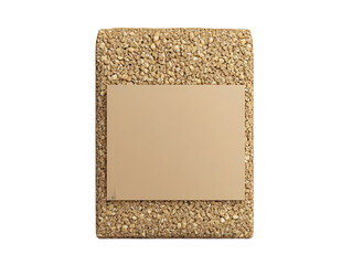 Poster - A textured surface featuring small stones, perfect for promotional materials, backgrounds, or creative presentations, offering endless design possibilities.