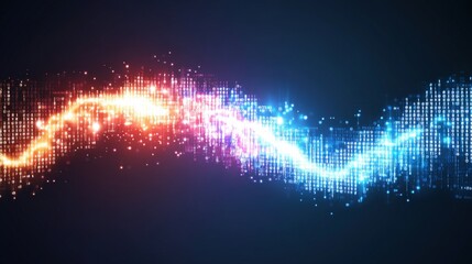 Poster - An abstract background featuring glowing elements creating a dreamy and enigmatic visual experience suitable for design