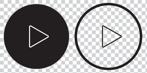 Wall Mural - play button icon