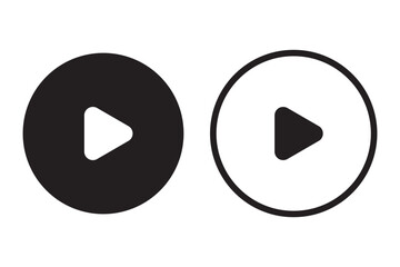 Wall Mural - play button icon