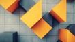 © ZeeSky - Dynamic geometric shapes arrangement modern art installation abstract design urban environment aerial perspective