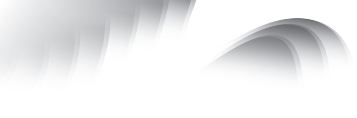Wall Mural - abstract white and gray color, modern design stripes background with curve lines, wavy pattern. vect