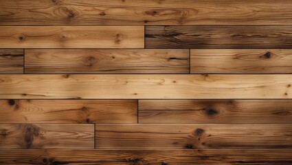 Poster - Wooden floor texture background with natural variations suitable for design projects and copy space for text or messages.