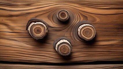 Poster - Natural wood texture featuring distinct pine knots and smooth grain patterns for design and decor applications.