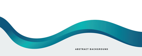 Wall Mural - blue wave curve abstract background