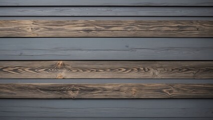 Poster - Gray wooden wall texture with natural grain patterns suitable for backgrounds in design and decor projects
