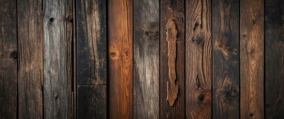 Poster - Natural wooden textures showcasing a variety of grain patterns and colors suitable for design, backgrounds, and rustic themes.