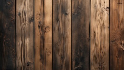 Poster - Rustic wooden planks background showcasing varied textures and shades of natural wood ideal for design and aesthetic projects