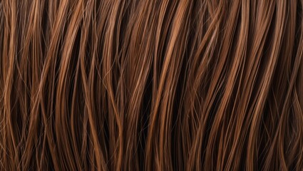 Poster - Brown wavy hair texture resembling wood grain pattern for creative design and artistic projects.