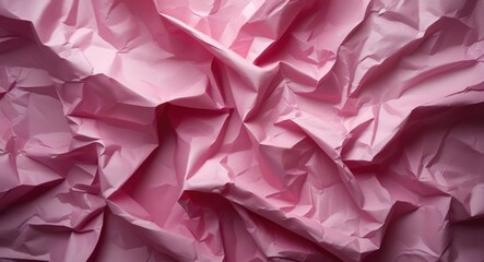 Poster - Crumpled pink paper texture for backgrounds and design elements in creative projects