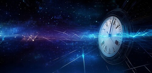 Wall Mural - Time And Space Conceptual Illustration