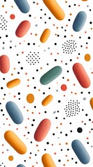 Poster - Playful eccentric patterns with spontaneous brushstrokes, organic textures, and asymmetrical designs, bold and unique artistic expression, copyspace, no trademark, no watermark