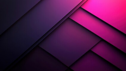 Aufkleber - Abstract geometric background with layered shapes in shades of violet, purple, and pink creating a dramatic and modern visual impact for design projects