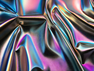 Poster - Dynamic fabric texture display studio textured background modern close-up colorful visual concept