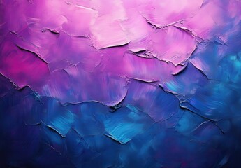 Poster - Abstract texture of blue and purple paint strokes creating a vibrant background for art projects, posters, and digital designs