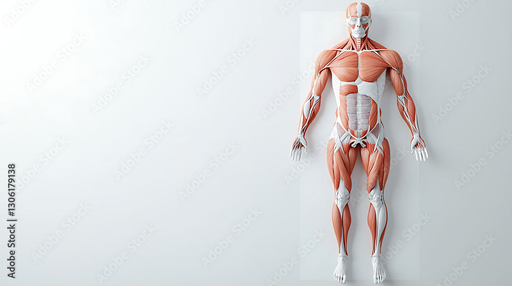 Musle Front Muscle anatomy illustration medical science laboratory educational ...