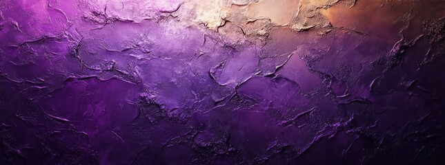 Poster - Abstract textured background with vibrant purple and gold tones showcasing artistic surfaces and rich color variations for creative design and artistic projects